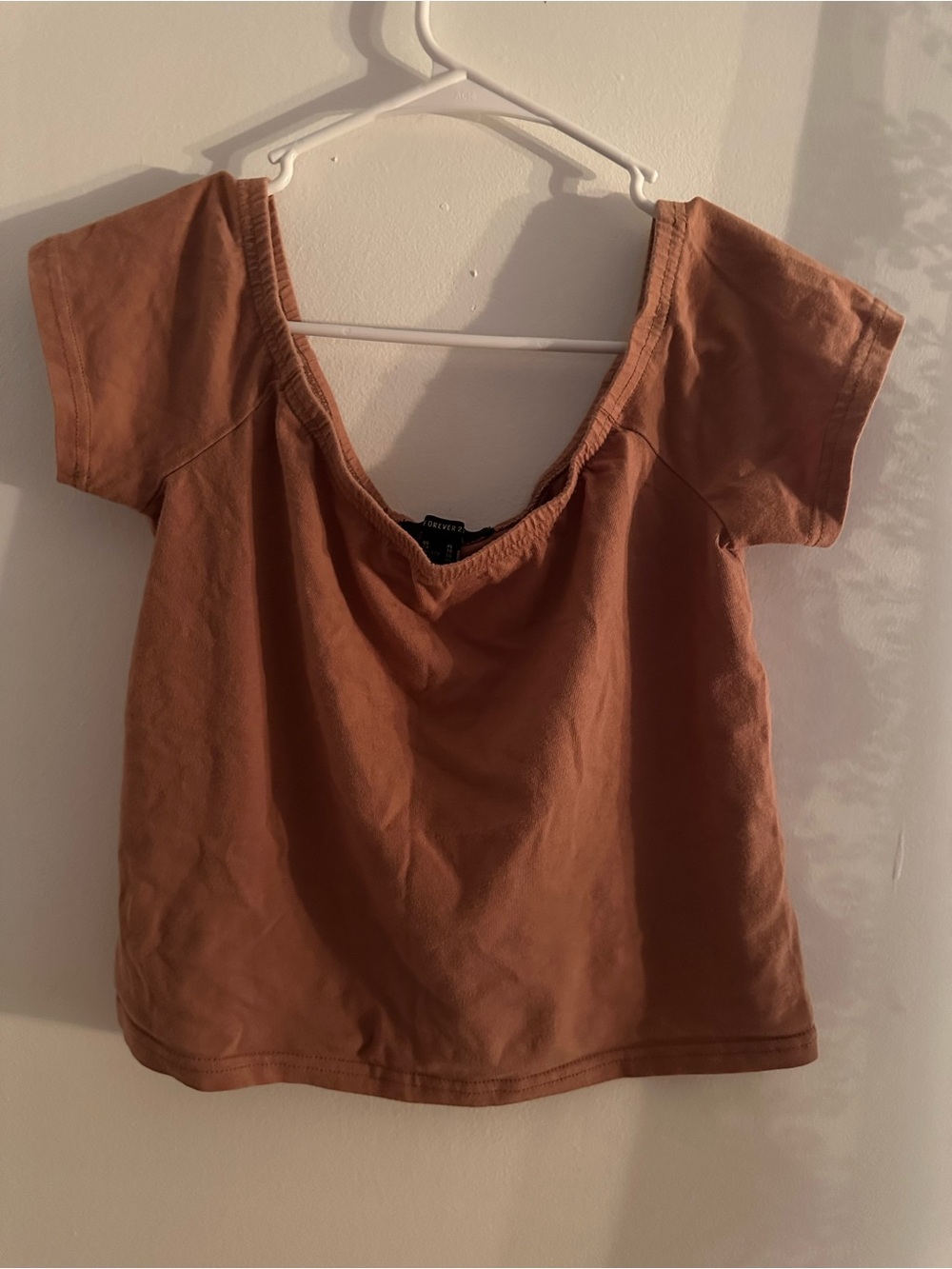 Forever 21 Casual Scoop Neck Women’s Top - Rust